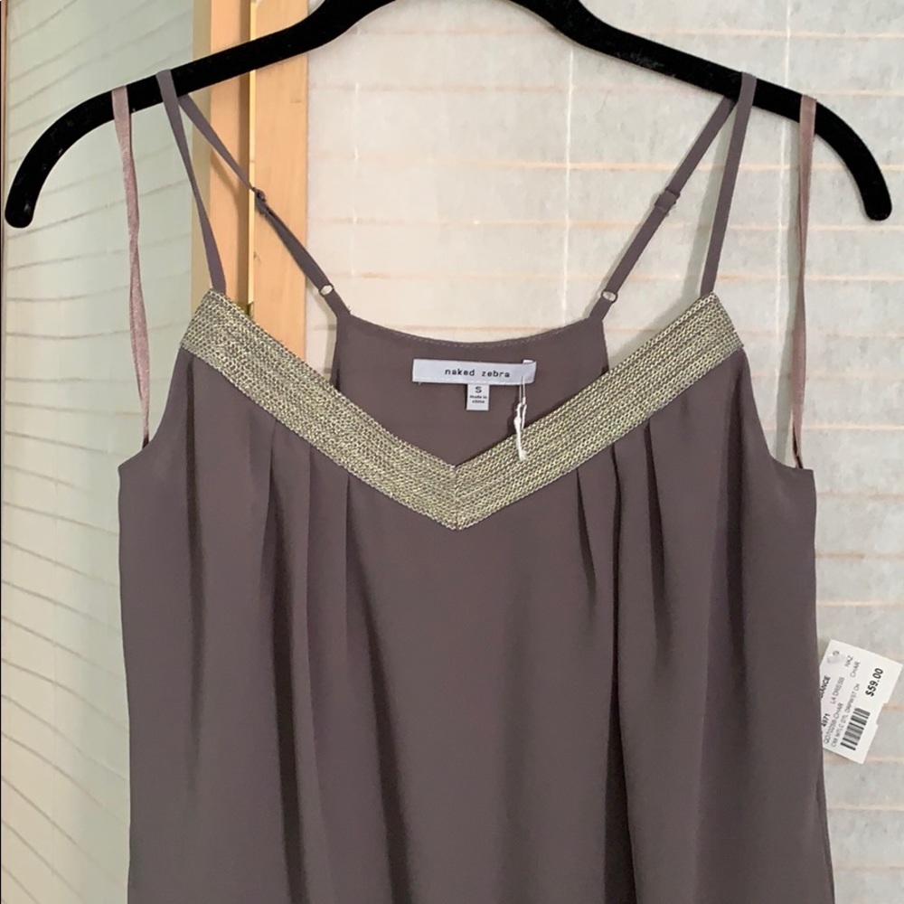 Grey charcoal Roman style mini dress